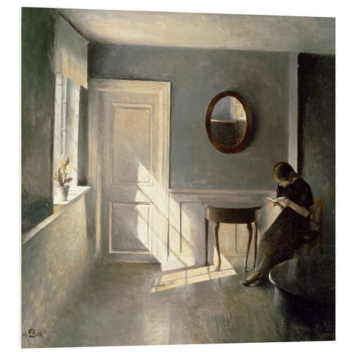 Bilde på skumplate Girl Reading a Letter in an Interior