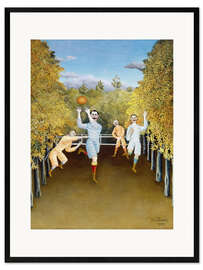 Gerahmter Kunstdruck Die Ballspieler