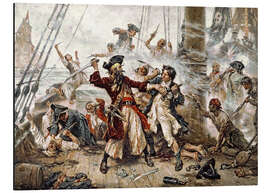 Magnettafel Die Gefangennahme vom Piraten Blackbeard