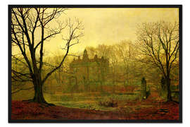 Gerahmter Kunstdruck Abenddämmerung in Yorkshire