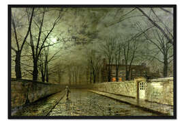 Gerahmter Kunstdruck Silbernes Mondlicht