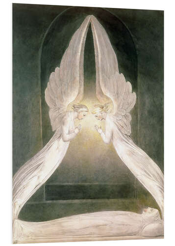 Quadro em PVC The Angels hovering over the Body of Christ in the Sepulchre