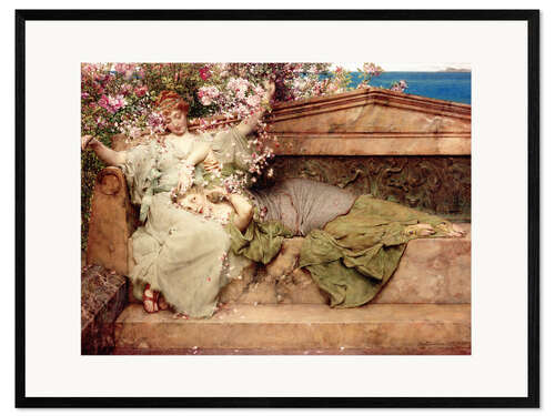 Framed art print In a Rose Garden