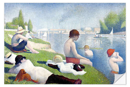 Wall sticker Bathers at Asnières