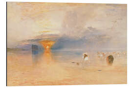 Magnettafel Strand bei Calais, Fischerfrauen sammeln Köder ein