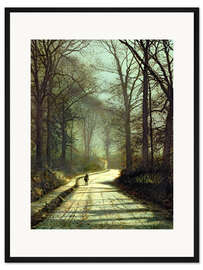 Gerahmter Kunstdruck Mondscheinspaziergang