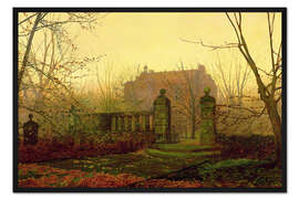 Gerahmter Kunstdruck Herbstmorgen