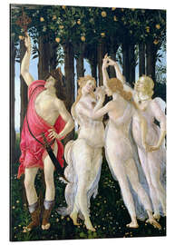 Magnettafel Detail von der Drei Grazien und Merkur, von "Frühling"