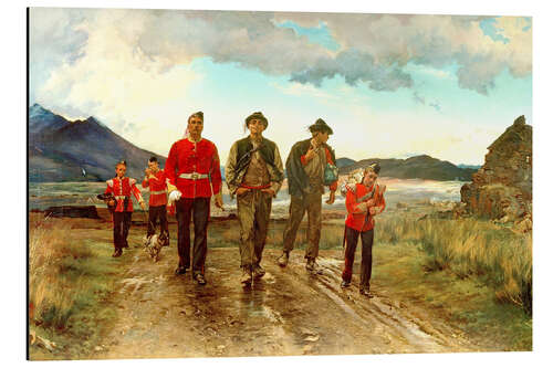 Print på aluminium 'Listed for the Connaught Rangers': Recruiting in Ireland, 1878