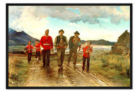 Gerahmter Kunstdruck 'Listed for the Connaught Rangers': Recruiting in Ireland, 1878