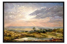 Gerahmter Kunstdruck Branch Hill Teich, Hampstead