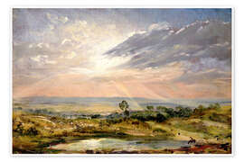 Wandbild  Branch Hill Teich, Hampstead - John Constable