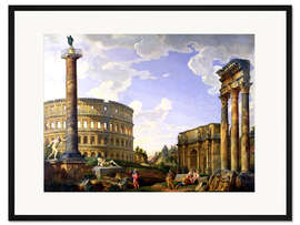 Gerahmter Kunstdruck Roman Capriccio zeigt das Kolosseum