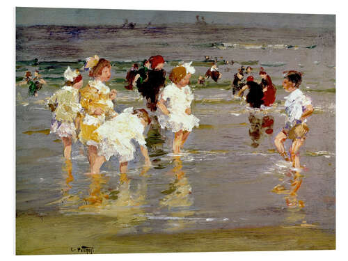 Foam board print Children on the Beach