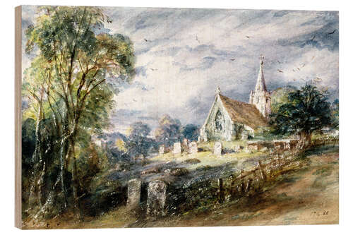 Quadro de madeira Igreja de Stoke Poges