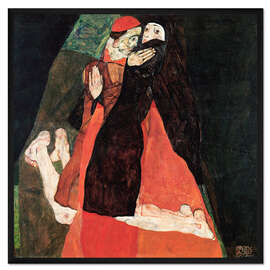 Gerahmter Kunstdruck Kardinal und Nonne