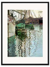 Gerahmter Kunstdruck Der Hafen von Triest