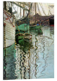 Magnettafel Der Hafen von Triest