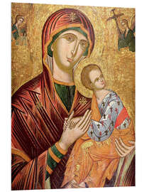 Foam board print Mother and goddess of passion, Greek icon from Crete