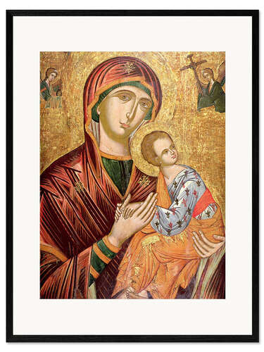 Framed art print Mother and goddess of passion, Greek icon from Crete