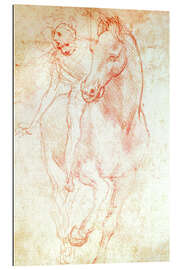 Gallery print Study of a Horse and Rider