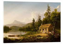 Obraz na szkle akrylowym  Home in the Woods - Thomas Cole