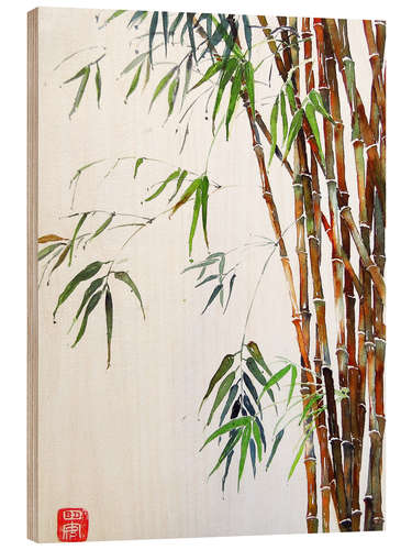 Wood print Bamboo I