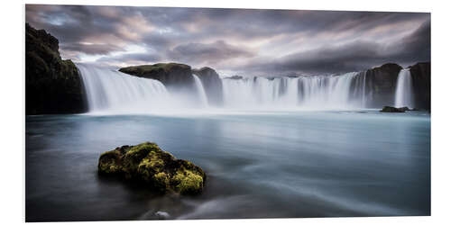 Hartschaumbild Godafoss Wasserfall in Island