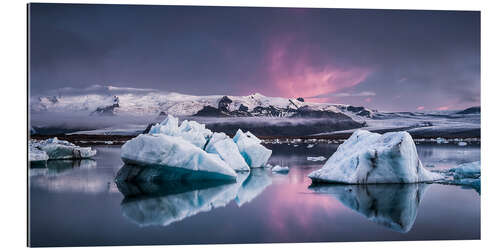 Gallery print Eisebergs at Icelands Glacier Lagoon