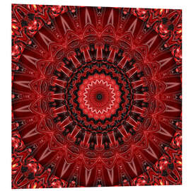 Stampa su PVC mandala red