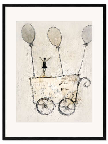 Framed art print fly