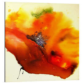 Magnettafel Mohn - einzelne Blüte