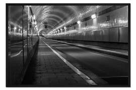 Gerahmter Kunstdruck Alter Hamburger Elbtunnel