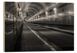 Tableau en bois  Vieux tunnel sous l&#039;Elbe - Dennis Stracke
