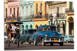 Gallery print classic us cars in havanna, cuba