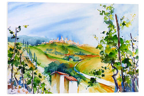 Foam board print Tuscany I