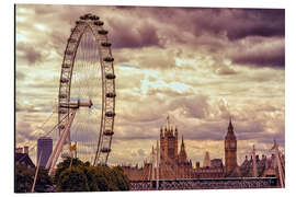 Alubild London Eye &amp; Big Ben - Stefan Becker