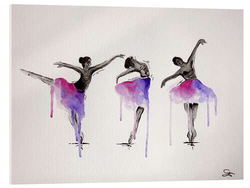 Acrylglasbild Ballett Pose