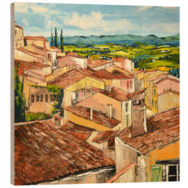 Hout print Mediterranean life