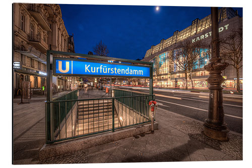 Stampa su alluminio Berlin Kurfürstendamm Ubahn