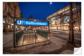 Wall sticker Berlin Kurfürstendamm Ubahn