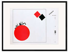 Framed art print The Story of Two Squares