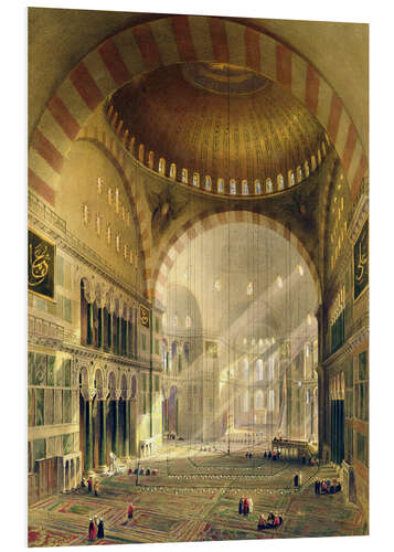 Foam board print Haghia Sophia