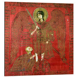 Magnettafel Erzengel Michael mit Manuel II Palaiologos