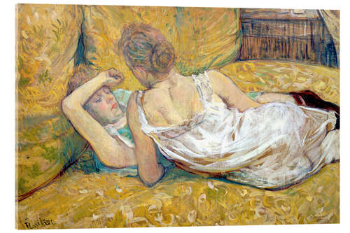 Tableau en verre acrylique L'abandon (Les deux amies)