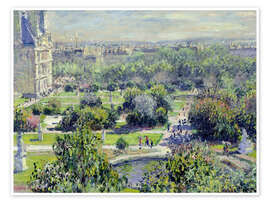 Poster Tuileries Garden, Paris - Claude Monet