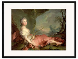 Gerahmter Kunstdruck Maria Adelaide von Frankreich, als Diana