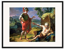 Gerahmter Kunstdruck Alexander and Diogenes, 1818