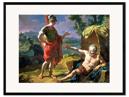 Gerahmter Kunstdruck Alexander and Diogenes, 1818