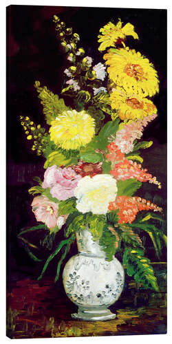 Lerretsbilde Vase with Flowers